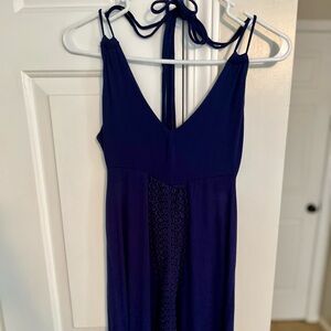 LSpace Navy Halter Dress